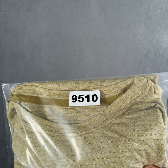 Lululemon Shirt Mens Large Yellow Drysense Training Short Sleeve - Picture 9 of 9